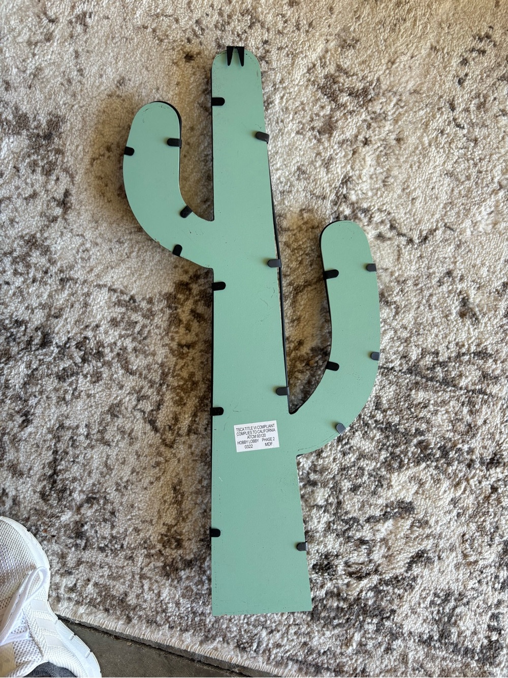 Mint Green Cactus Wall Decor - Unbranded